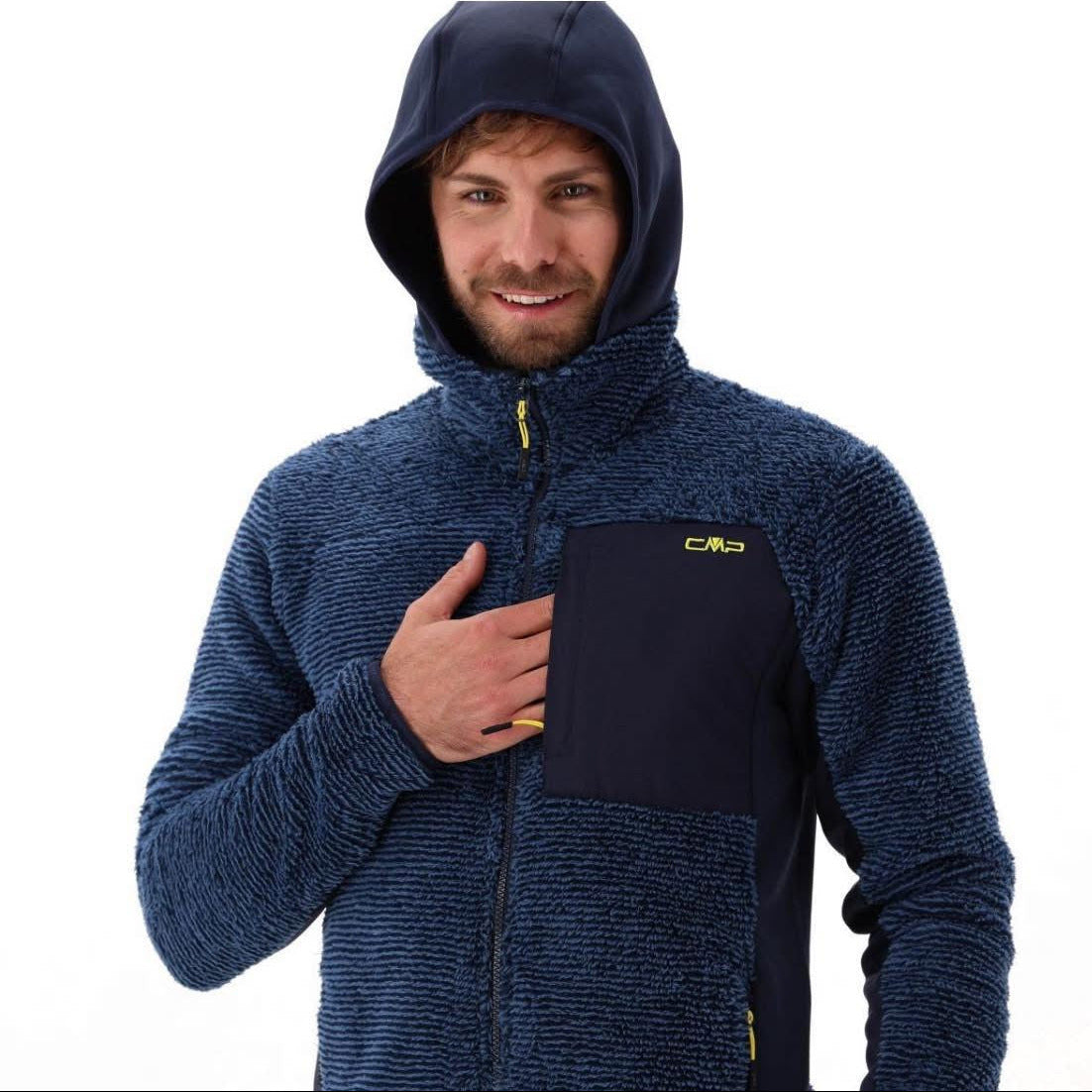 Pile fix hood con cappuccio