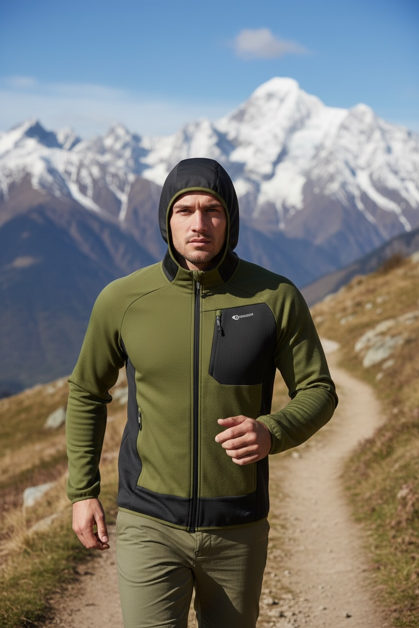 Maglia tecnica da uomo con cappuccio Nordsen