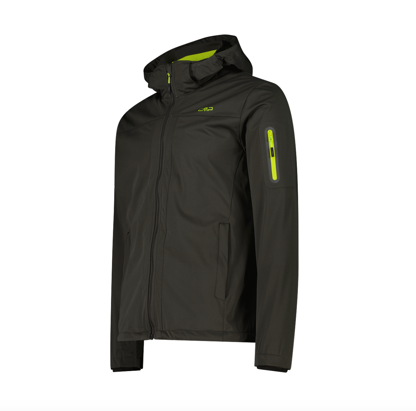 Giacca in Light Softshell con cappuccio staccabile da uomo