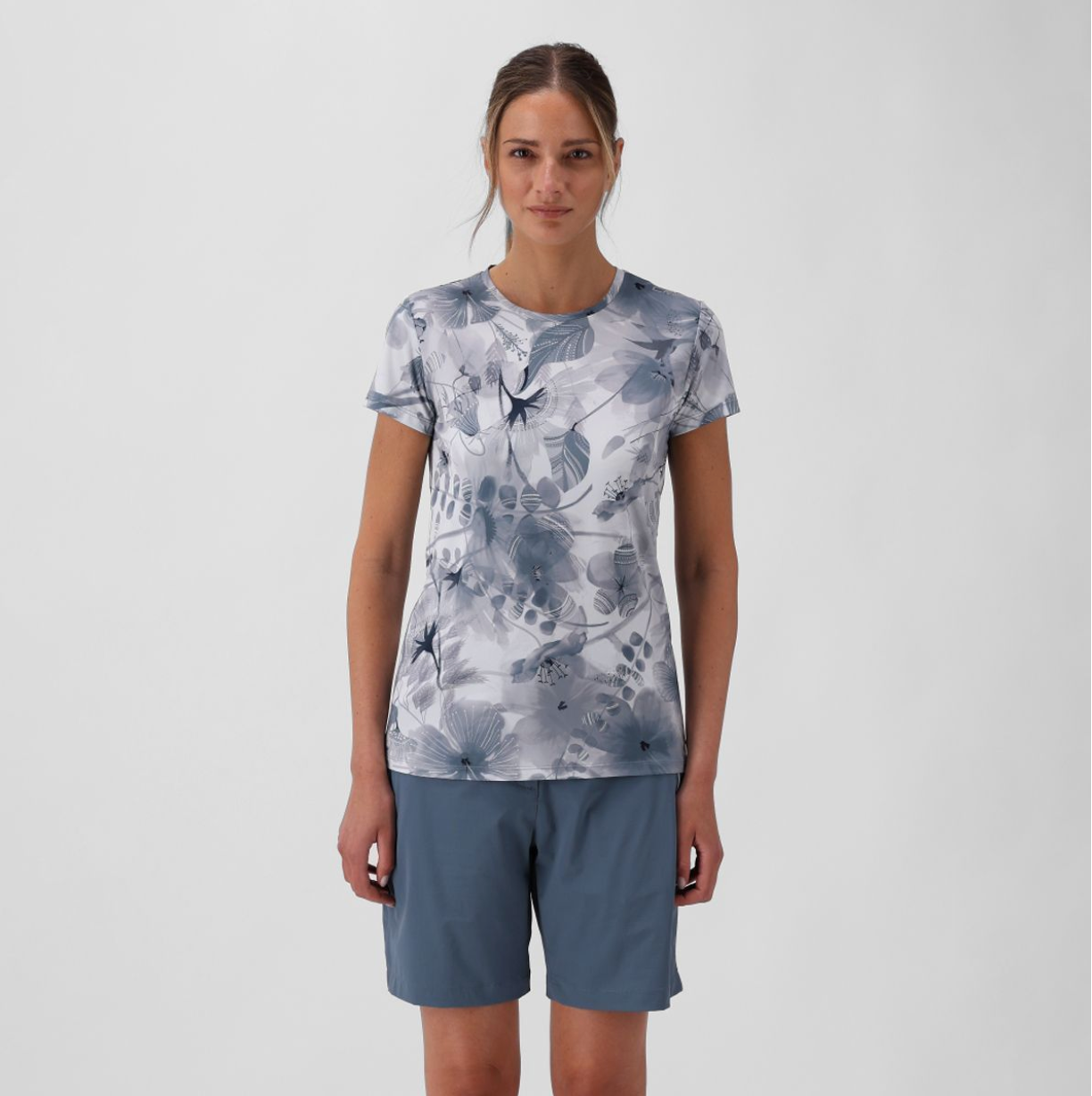 T-shirt da donna in jersey stampata