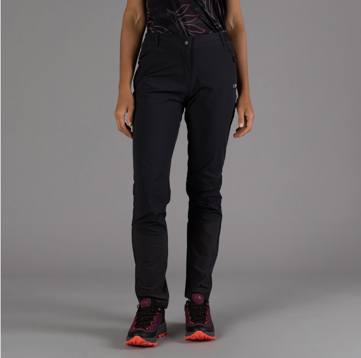 Pantaloni trekking ginocchia rinforzate da donna