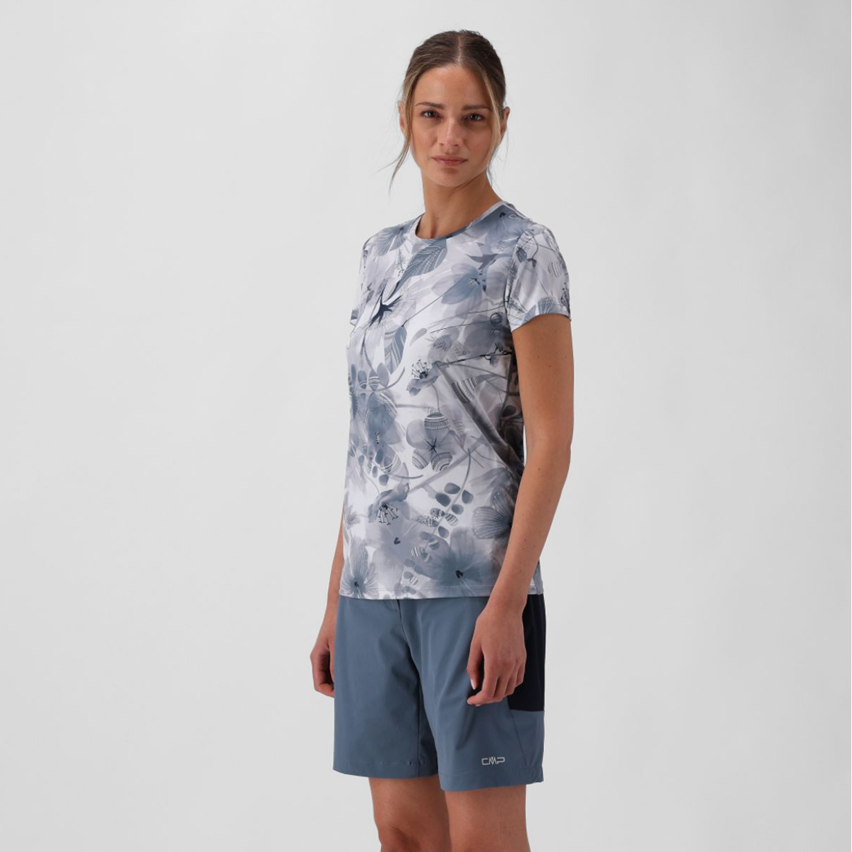 T-shirt da donna in jersey stampata